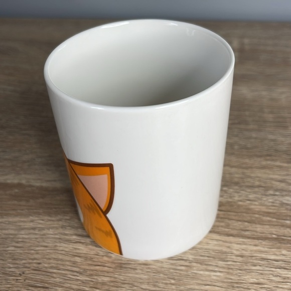 Bottoms Up Orange Cat Mug Side and Bottom Graphic Standard Coffee Tea 10oz - Picture 4 of 9